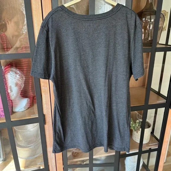 Nirvana graphic band tee short sleeve top tshirt rainbow charcoal smiley face - Picture 4 of 4